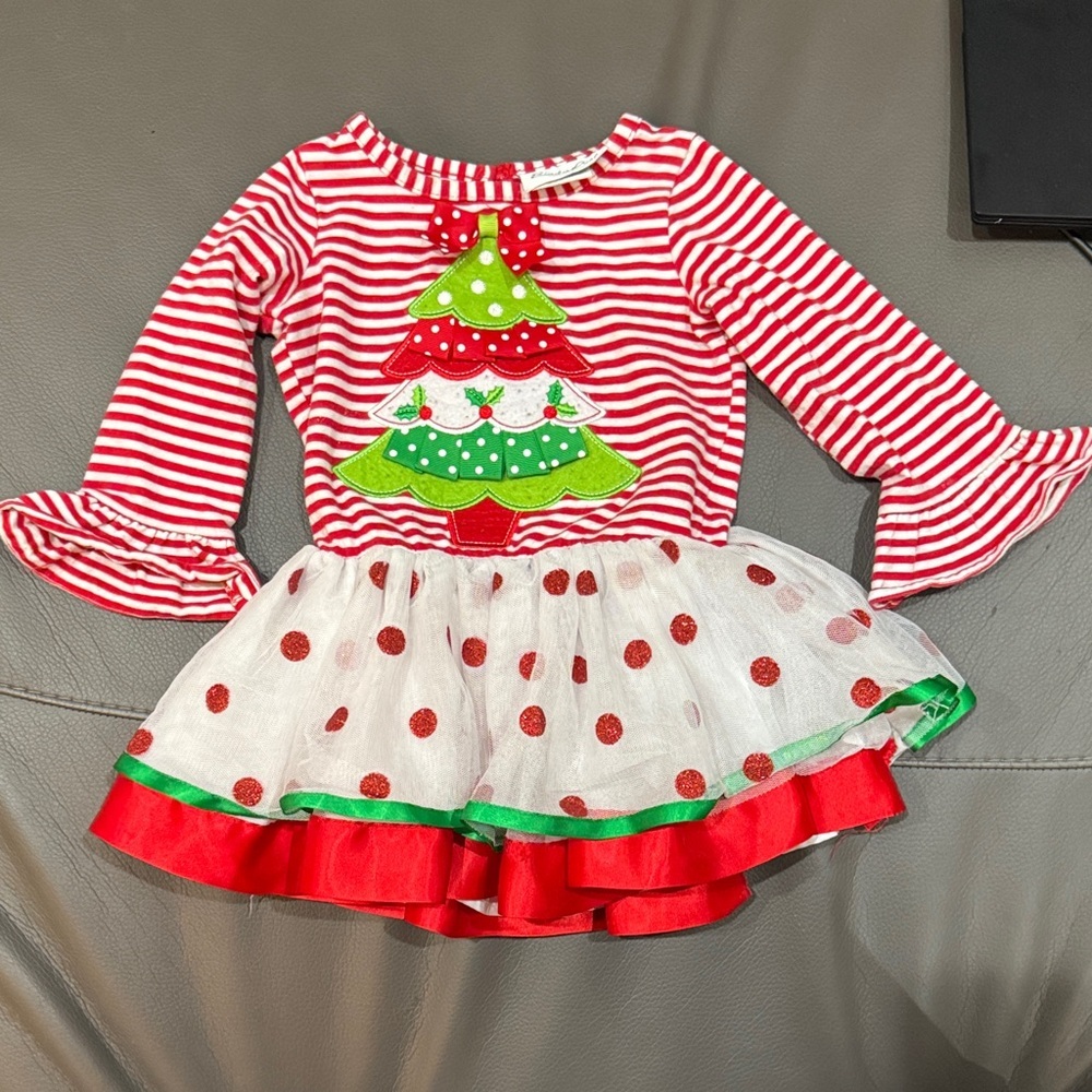 Emily Rose Red and Green Striped Christmas Costume